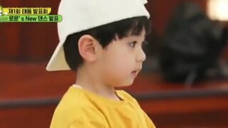 Some people say the child looks like Jungkook? Check out his electric shock robot dance version of B