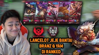 JEJE LANCELOT BANTAI BRANZ & PRO PLAYER LAIN DI RANKED! MUSUH NO FARMING - Mobile Legends