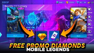 UPCOMING FREE PROMO DIAMONDS EVENT | FREE DOUBLE 11 TOKENS & MORE | MOBILE LEGENDS