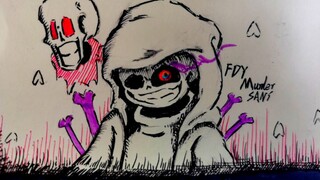 【手翻动画】fdy！murdersans一二阶段手翻完整版（看简介）