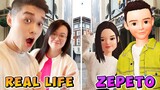 MOMON & ATUN REAL LIFE VS ZEPETO!! MANA YANG LEBIH KEREN?! feat @BANGJBLOX  | ZEPETO
