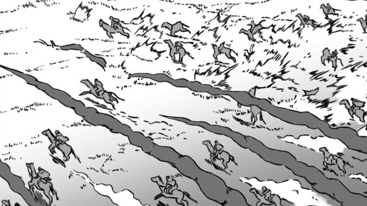 Levi memotong monyet + serangan kematian versi yang dilukis dengan tangan