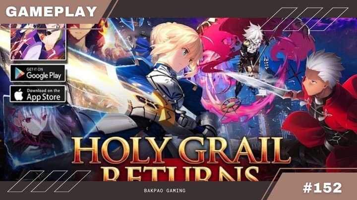 Wahh seru ini game chara nya Fate Series😆😆 - Holy Grail Returns Gameplay