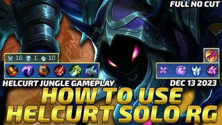 HOW TO USE HELCURT ON SOLO RG | HELCURT 2023
