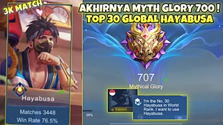 AKHIRNYA MYTHICAL GLORY 700 ! TOP GLOBAL HAYABUSA 30 ! Stenly Hayabusa