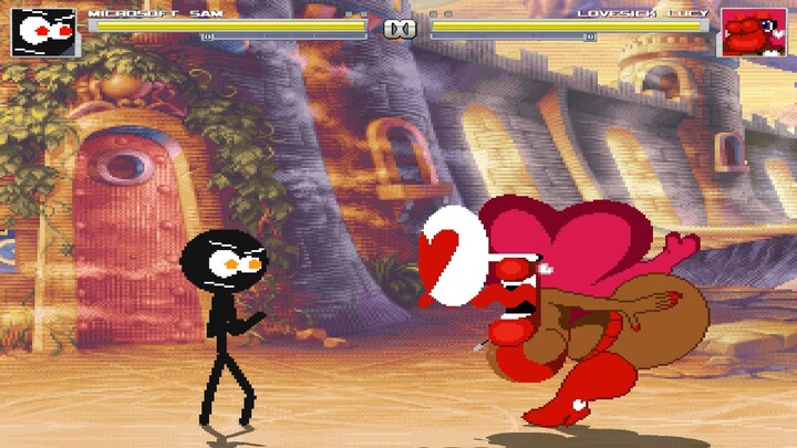 Microsoft Sam Vs Lovesick Lucy | Mugen | HD