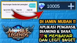 KODE RAHASIA!!! APLIKASI PENGHASIL DIAMOND & DANA TERCEPAT MOBILE LEGEND TERBARU 2021