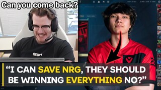 Sinatraa Says He Can Save NRG & Zellsis Trolls Them For Not Making It