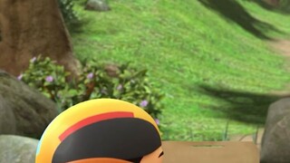 Upin Ipin , berenang di sungai