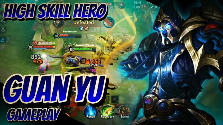 Guan Yu - Doomsday Knight Gameplay | High Skill Hero | Best Build and Arcana | Honor of Kings | HoK