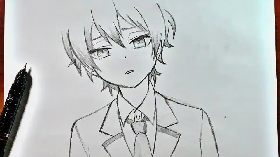 Easy anime drawing | how to draw cute anime boy step-by-step easy ! - Bilibili Easy anime drawing | how to draw cute anime boy step-by-step easy ! - Bilibili