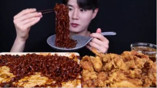 MUKBANG SPICY ĐẬU ĐEN ĐẬU NÀNH & GÀ FRIED #mukbang #asmr