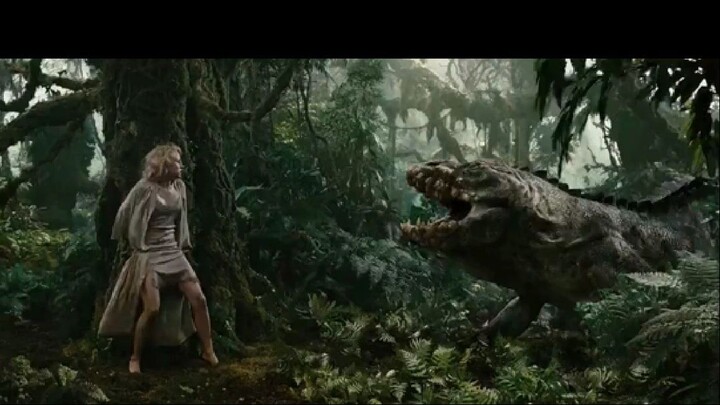 King Kong - V. rex Fight Scene || King Kong vs Dinosaur Fight Scene || King Kong Movie 2005 Scene