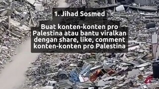 tetap semangat berjihad demi saudara2 di palestine💪