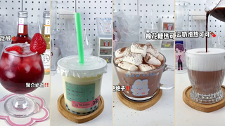 ทำเครื่องดื่มเพื่อความงาม🤤🧊 ทำเครื่องดื่มที่สวยงามและอร่อย💚✨ 4