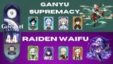 Floor 9 Spiral Abyss 4.4 - C0 Ganyu Supremacy & C0 Raiden Waifu | Genshin Impact