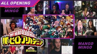 My Hero Academia ALL OPENING 1-9 || REACTION MASHUP