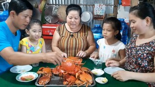 Mão Hết Mâm Cua Gạch Son Cùng Gia Đình Ăn Ngon Một Bữa| TKQ & Family 456