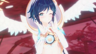 【原神MMD】许你我此生不辜负良辰，共度无数❀【风神装 · 温迪】x 大喜❀