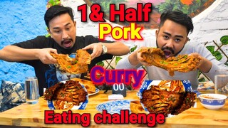 1& Half Pork Ribs EATING CHALLENGE Manipuri || Ministry of pork Safdarjung|| Oksa chaba hanba tanaba