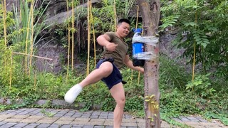 挑战全网一脚踢爆可乐