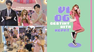 VLOG DESTINY WITH KEPAT D-DAY ไปคาเฟ่เคอแพท บรรยากาศในงาน แจกของ | zhoumint #DestinyWithKepat