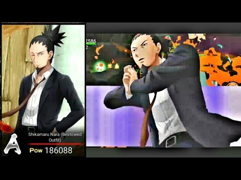 NxB NV : Shikamaru Nara (Bestowed Outfit) Gameplay [ Attack Mission ]