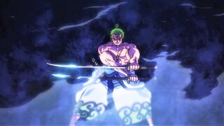 Zoro two-sword style cut Hawkins into pieces  || ONE PIECE