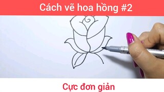 Cách vẽ hoa hồng p2