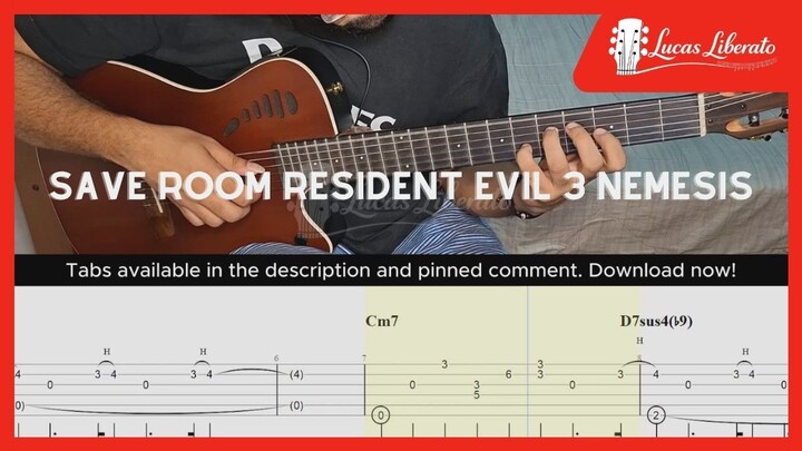 Resident Evil 3: Nemesis - Free from Fear | Fingerstyle Guitar | Free Tabs + On Screen TAB