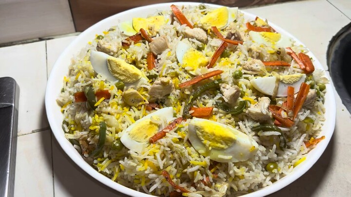 Delicious Chinese Biryani Recipe, Chicken and Vegetables Fried Rice recipe by Shazi kitchen