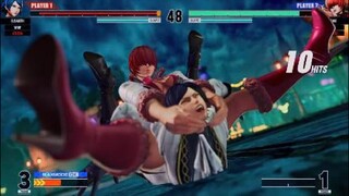 KOF15　拳皇　シャルミー　１０HIT９割コンボ　クライマックスの威力がヤバイ