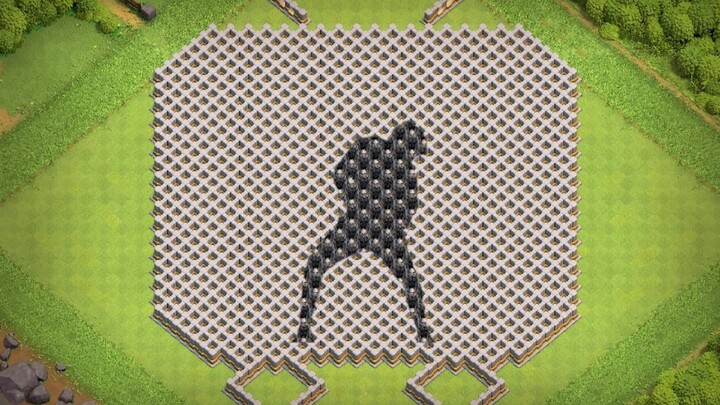 I'm watching cxk videos in clash of clans