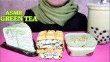 ASMR GREEN TEA (REQUEST) | MILLE CREPE , WAFFLE , SILVERQUEEN DESSERT, BUBBLE BOBBA | ASMR INDONESIA