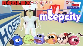 MEEP CITY -  NURSE AT THE HOSPITAL - ROBLOX GAMEPLAY