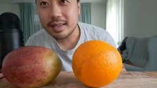 ASMR SWEET & JUICY MANGO + ORANGE 🥭🍊 - EATING SOUNDS