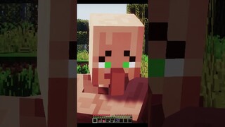 Regalo Esmeralda a los Aldeanos del Minecraft, no alcanzó | Cursed y Funny Minecraft con Aldeanos 12