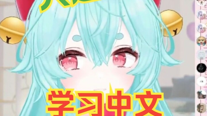 Strawberry Cat belajar bahasa Mandarin dengan serius tetapi diejek oleh penonton