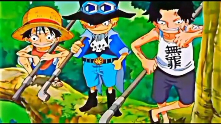 ketika tiga saudara bersatu Luffy,ace,Sabo🌊
