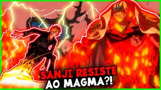 TODOS OS POWER UPS DO SANJI EM WANO! SANJI ATUAL ATINGIU A TEMPERATURA DO MAGMA DO AKAINU?! CAP 1034