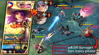 SAVAGE!? REASON WHY YOU SHOULD START BANNING LESLEY! (RAXIE VS TOP GLOBAL BEATRIX AND FRANCO) - MLBB