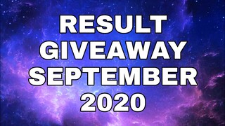 Result Giveaway September 2020 | Free Diamonds | Mobile Legends Bang Bang