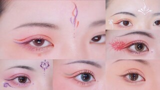 Trang điểm mắt, vẽ chu sa cổ trang Trung| Chinese ancient eyes makeup- Nhã Di Các.