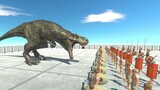 How Many Humans to Defeat T-Rex - Animal Revolt Battle Simulator