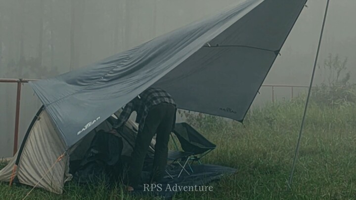 Solo Camping in Heavy Rain – Alone in the Wild