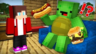 Mikey & JJ Became Fat in Minecraft Challenge (Maizen Mazien Mizen)