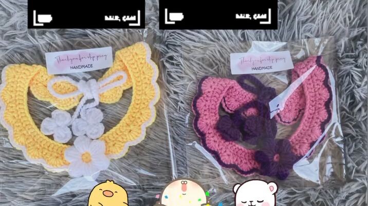 Visit my IG and FB page #LaLissaCrosetta #Crochetpetcollar #Petlover #Collaraccessories