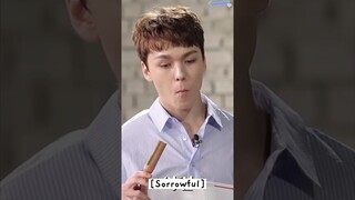 vernon eating sausage with wasabi and he had to act like it's tastless 😂🤣 #GOING_SVT