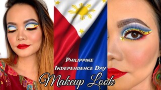 PHILIPPINE Independence Day inspired Makeup Tutorial 2020 | Philippine Flag Makeup Look