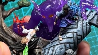 Vlog pewarnaan model putih｜Sasuke vs. Danzo｜Karya yang dilukis dengan tangan dari adegan-adegan terk